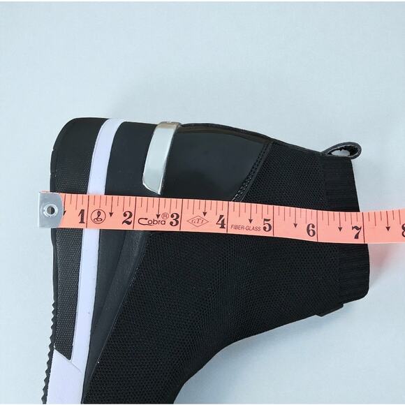 MICHAEL MICHAEL KORS Skyler Stretch-Knit Sock Sneaker Bootie Sz10 Black Stylish - Picture 13 of 13